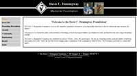 CLIENT:  www.davishemingwayfoundation.com
